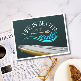 SUP steht auf Paddelurlaub Postkarte