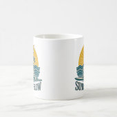 SUP Sunrise Flow Paddleboard Yoga | Grafikdruck Kaffeetasse (Mittel)