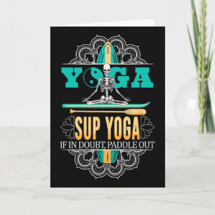 Sup-Surfen Stand Up Paddle Paddling Supboard Yoga Karte