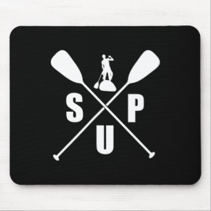 Sup T-Shirt Stand Up Paddle Boarding T-Shirt Surf Mousepad