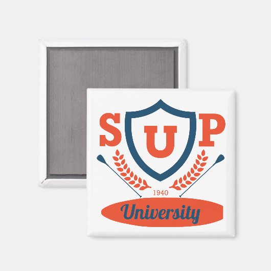 sup Universität Magnet (Vorderseite/Rückseite)