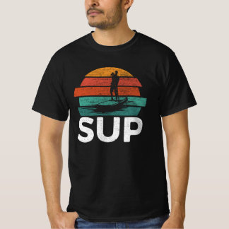 Sup Vintage Retro Stand Up Paddling Surfbrett T-Shirt