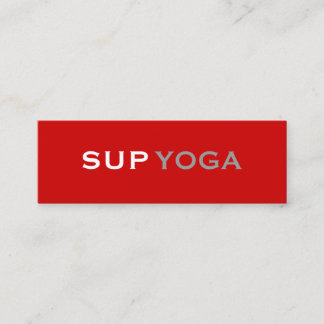 SUP-YOGA MINI VISITENKARTE