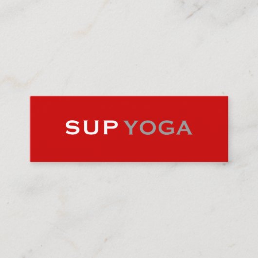 SUP-YOGA MINI VISITENKARTE (Vorderseite)