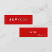 SUP-YOGA MINI VISITENKARTE (Vorne/Hinten)