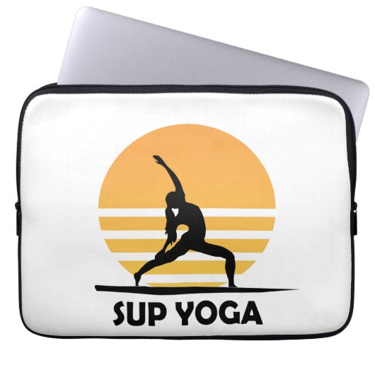 SUP Yoga Steppen Laptopschutzhülle (Vorderseite)