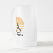 SUP Yoga Steppen Mattglas Bierglas (Vorderseite Links)