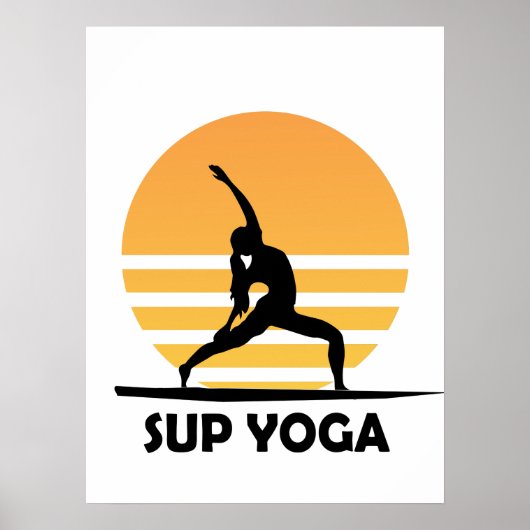 SUP Yoga Steppen Poster (Vorne)