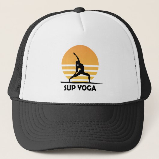 SUP Yoga Steppen Truckerkappe (Vorderseite)