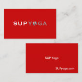 SUP-YOGA VISITENKARTE (Vorne/Hinten)