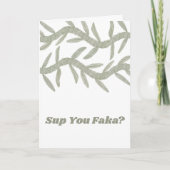 Sup you Faka? Dankeskarte (Vorderseite)