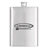 Supaholic Standup Paddleboarding Flachmann (Vorderseite)