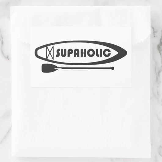 Supaholic Standup Paddleboarding Rechteckiger Aufkleber (Tasche)