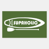 Supaholic Standup Paddleboarding Rechteckiger Aufkleber (Vorderseite)
