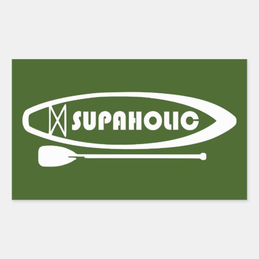 Supaholic Standup Paddleboarding Rechteckiger Aufkleber (Vorderseite)