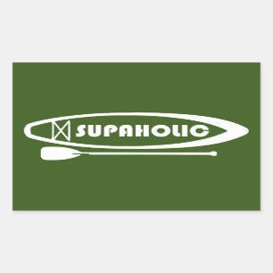 Supaholic Standup Paddleboarding Rechteckiger Aufkleber