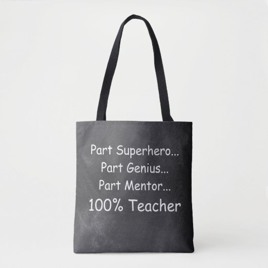 Supehero Genius Mentor Teacher Geschenk Idee Tasche (Vorderseite)
