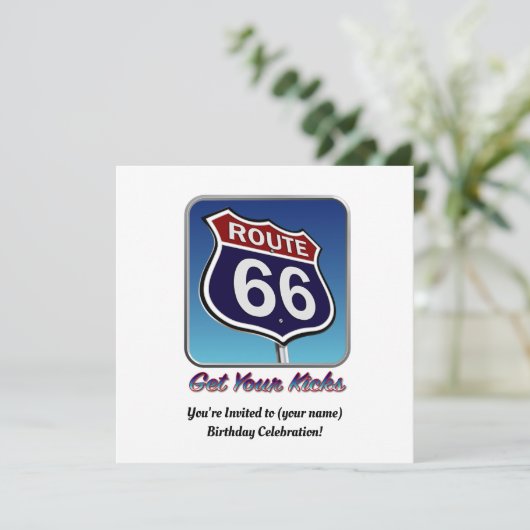 Super 66 einladung (Stehend Vorderseite)