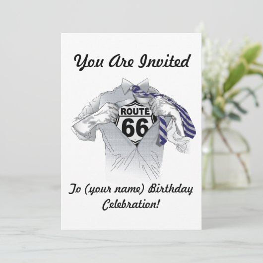 Super 66 einladung (Stehend Vorderseite)