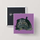 Super Adorable Chinese Shar Pei Button (Vorne & Hinten)