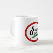 SUPER AGER-Tasse Kaffeetasse (Vorderseite Links)