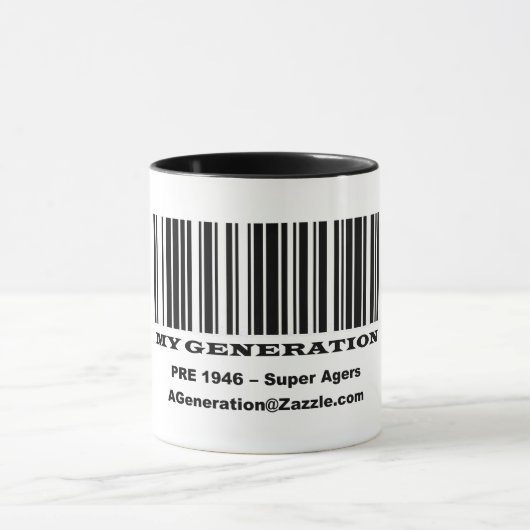 Super Agers BAR CODE Tasse (Zentrum)