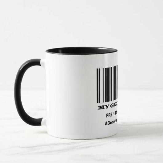 Super Agers BAR CODE Tasse (Links)