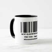 Super Agers BAR CODE Tasse (Vorderseite Links)
