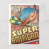 SUPER AMERICAN PULP-COMICEN DER 1940er Jahre HERO Postkarte (Vorderseite)