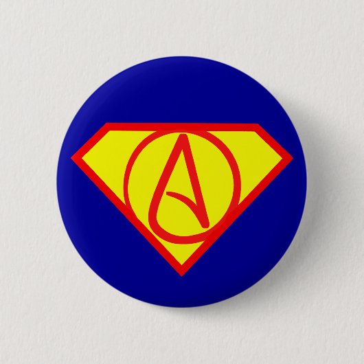 Super atheistischer Knopf Button (Vorderseite)