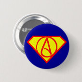 Super atheistischer Knopf Button (Vorne & Hinten)