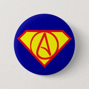 Super atheistischer Knopf Button
