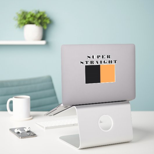 Super-Aufkleber Aufkleber (Laptop auf Schreibtisch)