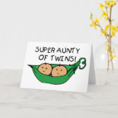 Super Aunty von Twins Pod Karte (Gelbe Blume)