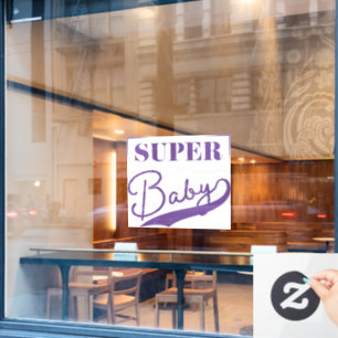 Super Baby Fensteraufkleber