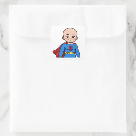 Super Baby Forever Quadratischer Aufkleber (Tasche)