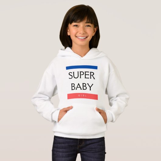 SUPER BABY GIRL HOODIE (Vorne ganz)