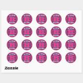 Super Baby Girls Round Sticker (Blatt)