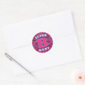 Super Baby Girls Round Sticker (Umschlag)