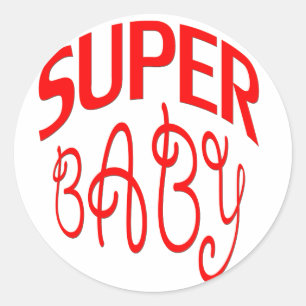 Super Baby Root Runder Aufkleber
