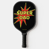 Super Ball Super Dad Comic-Stil Pickleball Schläger (Rückseite)