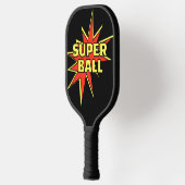 Super Ball Super Dad Comic-Stil Pickleball Schläger (Links)