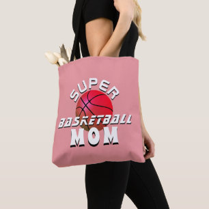 Super Basketball Ball Mama Sporty Mother Pink Tasche