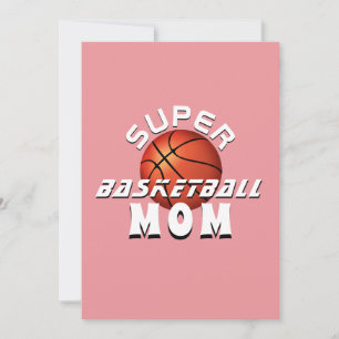 Super-Basketball-Mama Sportliche Mutter Muttertag Ankündigung