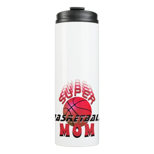 Super Basketball Mama Sporty Mother Thermosbecher (Vorderseite)