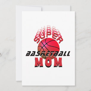 Super Basketball Mama Sporty Muttertag Ankündigung