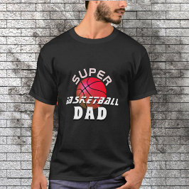 Super Basketball Vater Sporty Pater Black T-Shirt