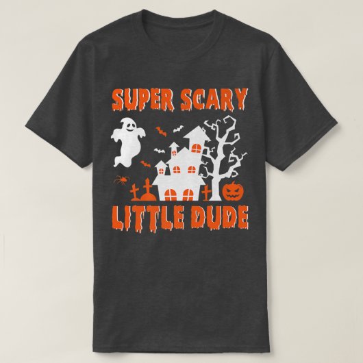 Super Beängstigend Little Typ Halloween Kostüm T-Shirt (Design vorne)