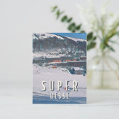 Super Besse Skistation Postkarte (Stehend Vorderseite)