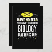 Super Biologielehrer - keine Angst haben Feiertagskarte (Vorne/Hinten)